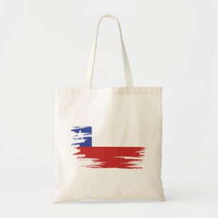 Chiles Flagga Push Art Tygkasse