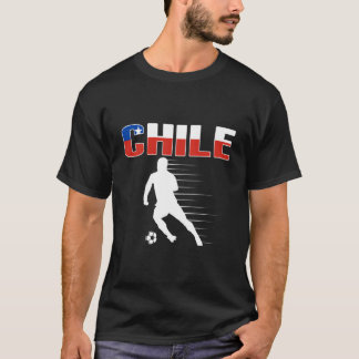 Chiles fotbollströja Stöd det chilenska fotbollsla T Shirt