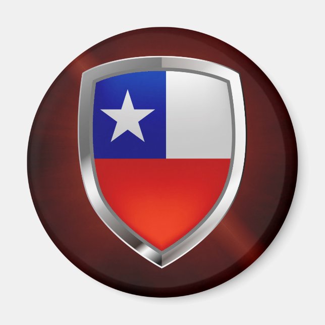 Chiles metotala Emblem Magnet (Framsidan)