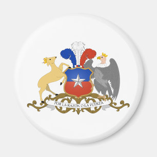 Chiles Officiell Jackar Arm Heraldry Symbol Magnet