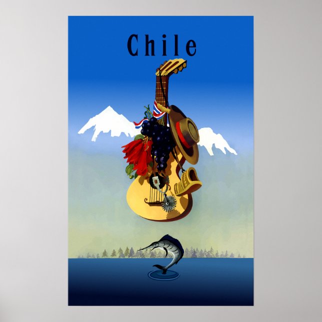 Chiles reseaffisch poster (Framsidan)