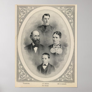 Chilesfamiljporträtt Poster