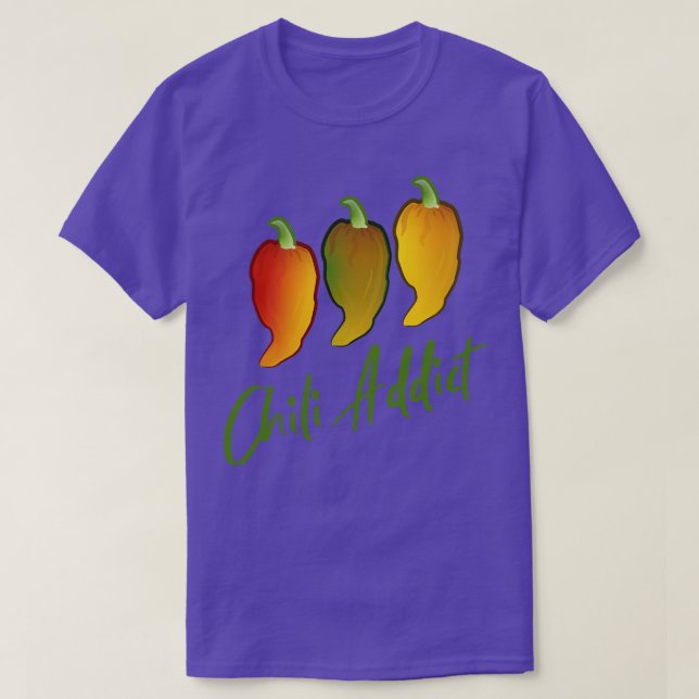 Chili Addict T Shirt (Design framsida)