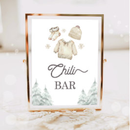Chili Bar Mat Winter Baby Det är kallt ute Poster