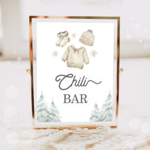 Chili Bar Mat Winter Baby Det är kallt ute Poster