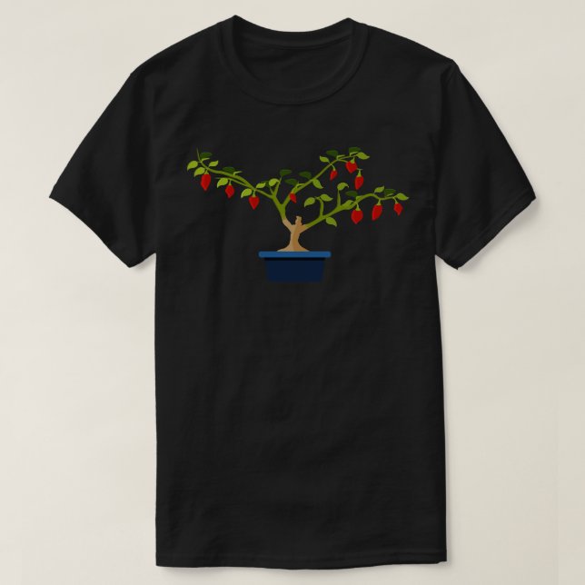 Chili Bonchi med Blue Pot T Shirt (Design framsida)