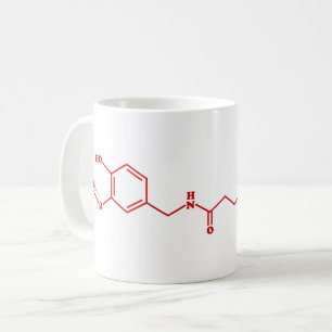 Chili Capsaicin Molecular Chemical Formula Kaffemugg