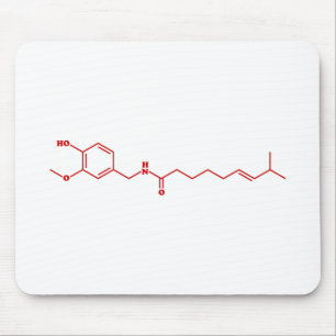 Chili Capsaicin Molecular Chemical Formula Musmatta