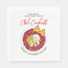 Chili Chili Soppa Cookoff tävlingsleverantör Pappersservett