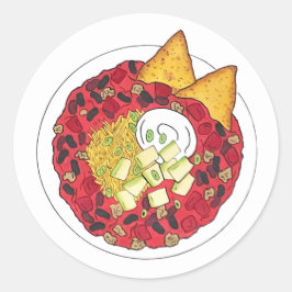 Chili Chili Soppa Cookoff tävlingsleverantör Runt Klistermärke