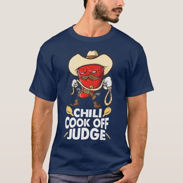 Chili Cook av domare Cooking Competition Team T Shirt (Framsida)