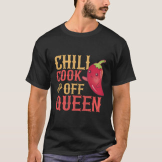 Chili Cook av drottningdesign för en kook av Chili T Shirt