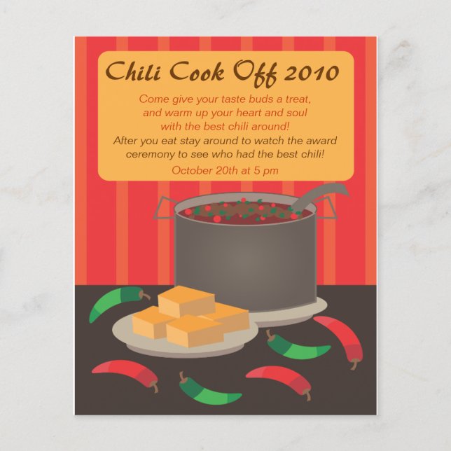 Chili Cook av meddelande Flyer (Framsidan)