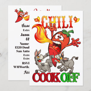 Chili Cook-inbjudan Inbjudningar