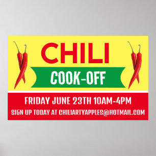 Chili Cook Off Banners Poster