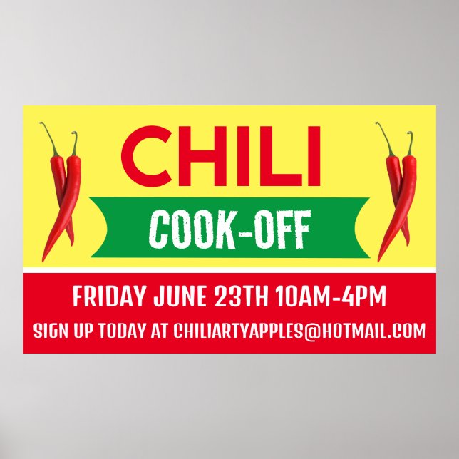 Chili Cook Off Banners Poster (Framsidan)