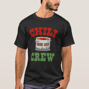 Chili Cook Off Crew Kryddigt Matlagning Kul Chili T Shirt