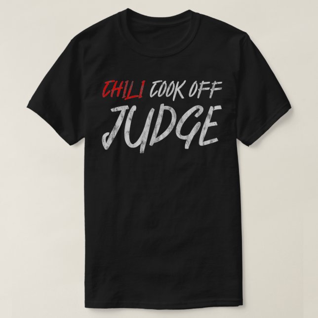 Chili Cook Off Judge  T Shirt (Design framsida)