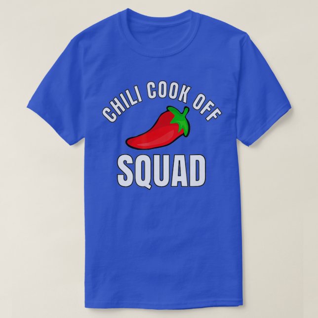 Chili Cook off Squad Chili Tävling Matching Teams T Shirt (Design framsida)