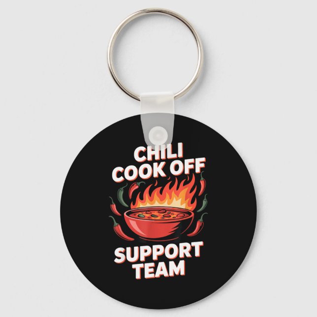 Chili cook off-stödteam spicy lover-squad -  nyckelring (Framsida)