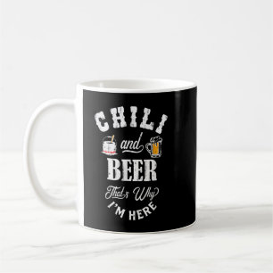 Chili Cookoff Funny Chili och Beer Kaffemugg