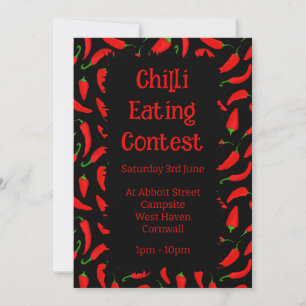 Chili Eating Tävling Inbjudningar
