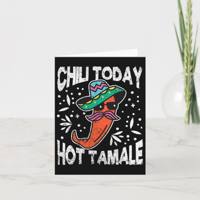 Chili Idag Het Tamale Dabbing Mexikansk Taco Peppa Kort (Framsida)
