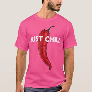 Chili Joke Spicy Food Älskare Pun Funny Vintage Pe T Shirt