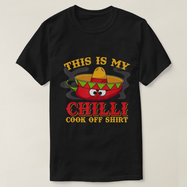 Chili kock av gåvor Chili Cookoff Funny T-Shirt (Design framsida)