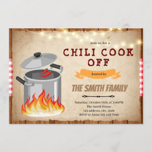 Chili kokar av inbjudan