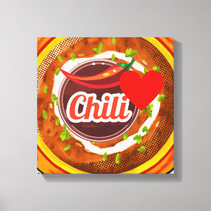 Chili kopp canvastryck