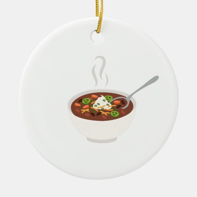 Chili kopp julgransprydnad keramik (Framsidan)