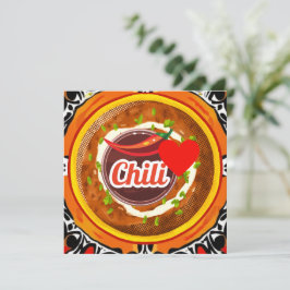 Chili kopp julkort