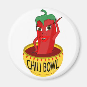 Chili kopp Tecknad Teckning Magnet
