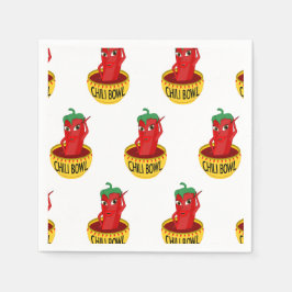 Chili kopp Tecknad Teckning Mönster Pappersservett