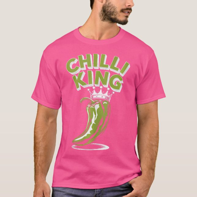 Chili Kung Hett Jalapeno Pepper T Shirt (Framsida)