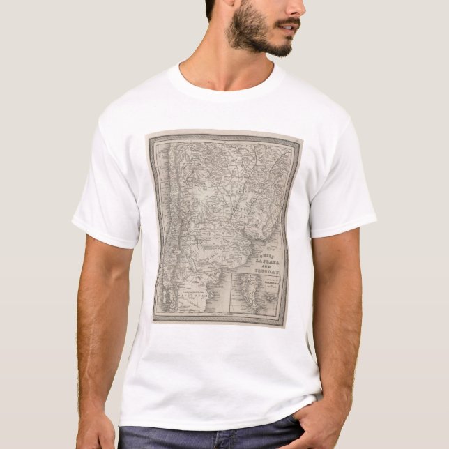 Chili, La Plata och Uruguay Tee (Framsida)