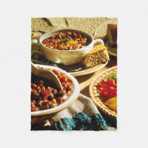 Chili med bröd fleecefilt