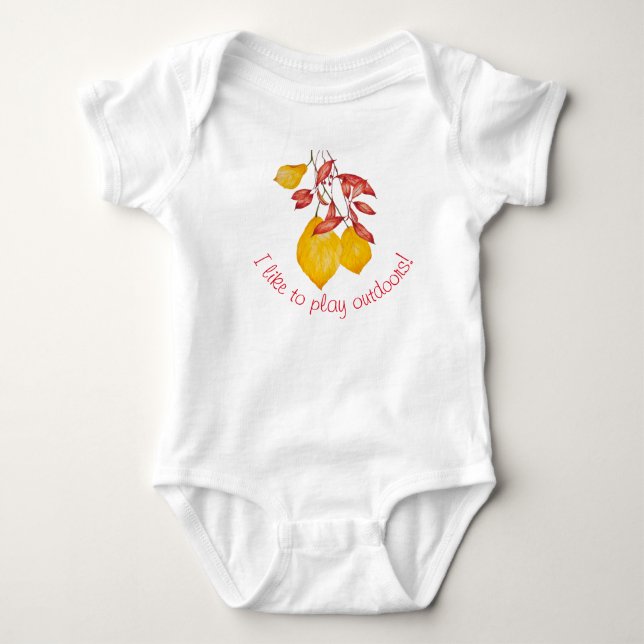 Chili och Turmeric på en Baby-bodydräkt T Shirt (Framsida)