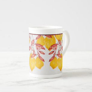 Chili och Turmeric på en China Mugg Benporslin Mugg