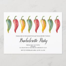 Chili Pepper Bachelorette Party Inbjudan