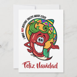 Chili Pepper Feliz Navidad-inbjudan Inbjudningar