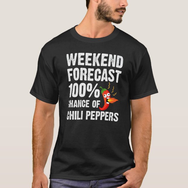 Chili Pepper For Men Women Spicy Habanero Chile T Shirt (Framsida)