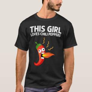 Chili Pepper Girls Kids Spicy Habanero Chile T Shirt