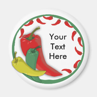 Chili Pepper Group Circle Ram3 Magnet