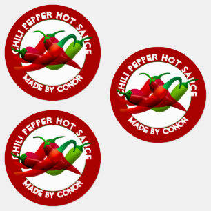 Chili Pepper Hett Sauce Klistermärke