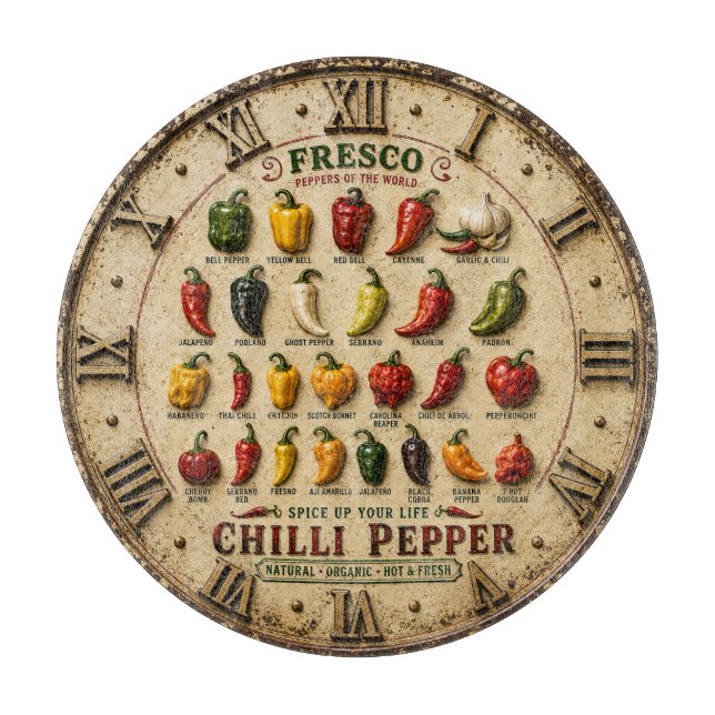 Chili Pepper Kitchen Rustic Farmhouse Chef Gift (Framsidan)