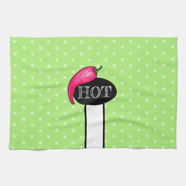 Chili pepper kökshandduk (Horisontell)