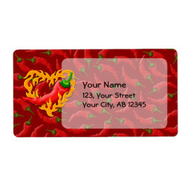 Chili Pepper med Flame Heart Fraktsedel