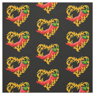 Chili Pepper med Flame Heart Tyg